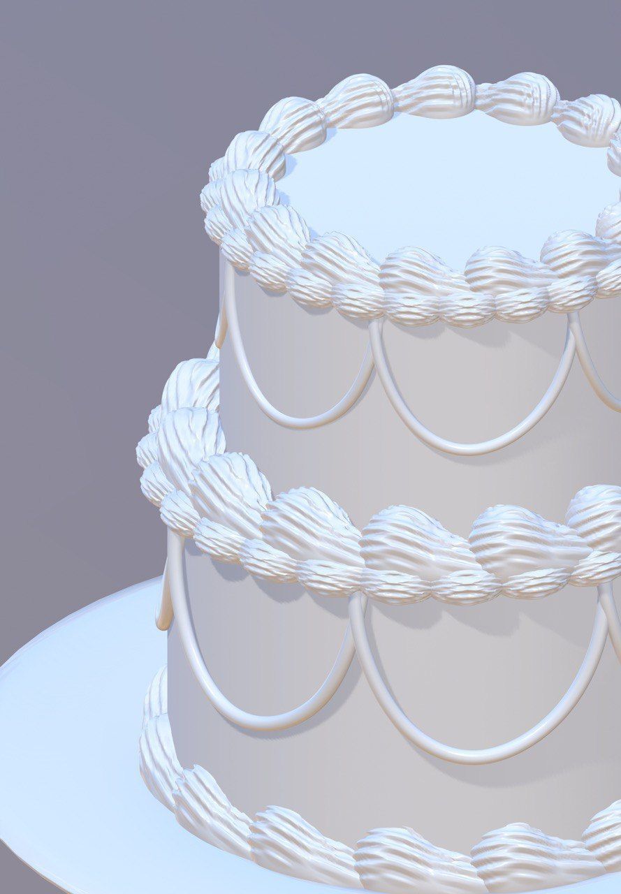 Wedding Cake  3D model_1