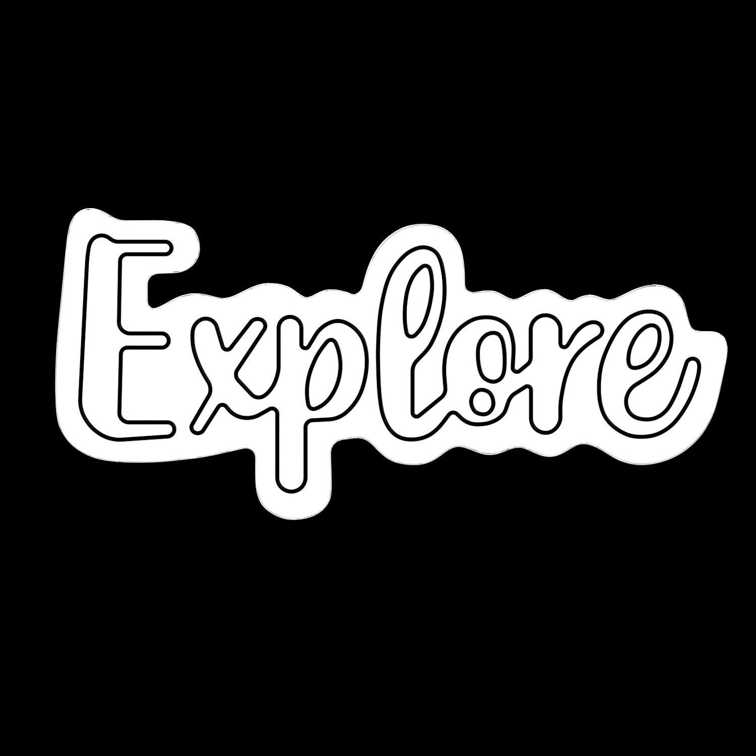 Explore Neon Sign 3D model_2