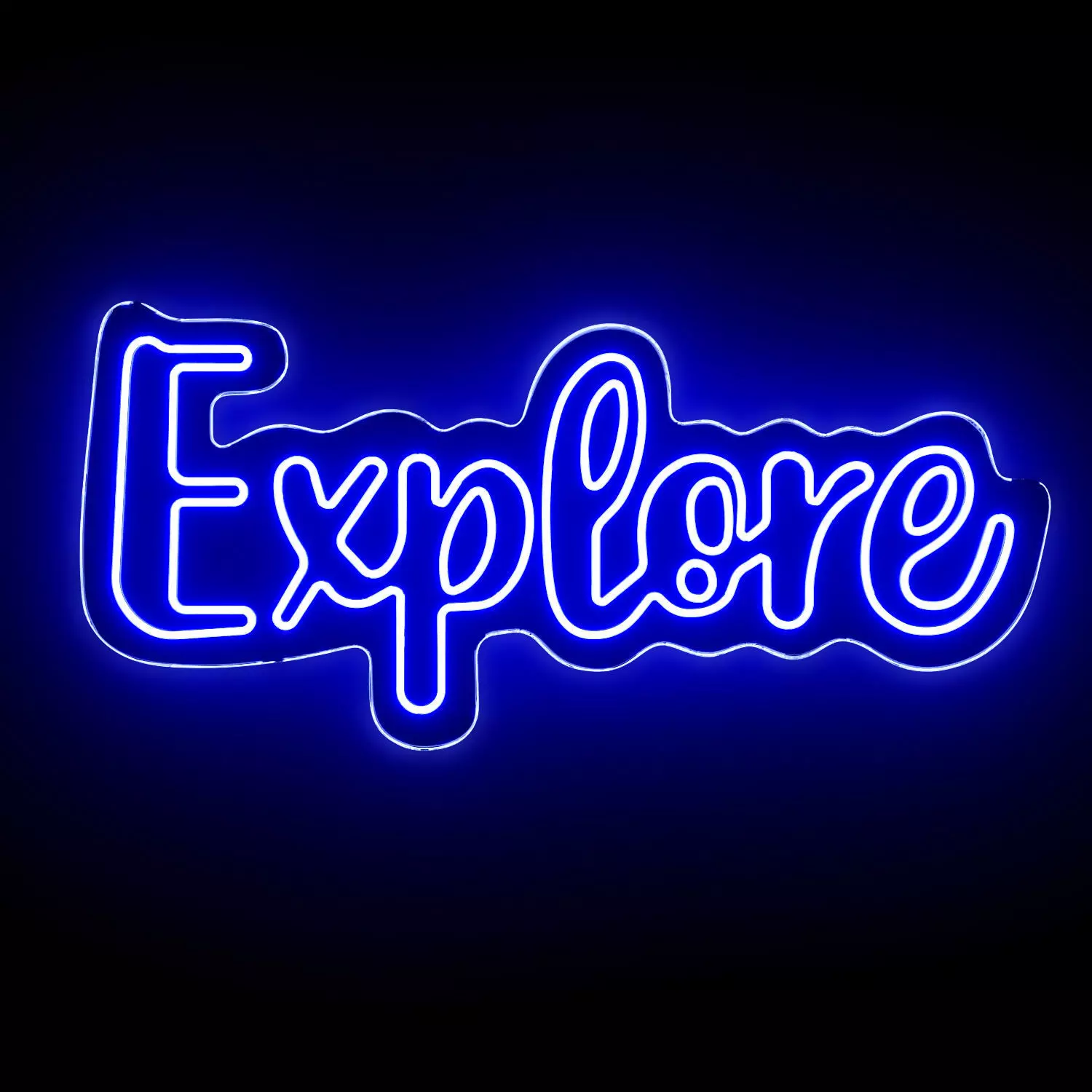 Explore Neon Sign 3D model_0