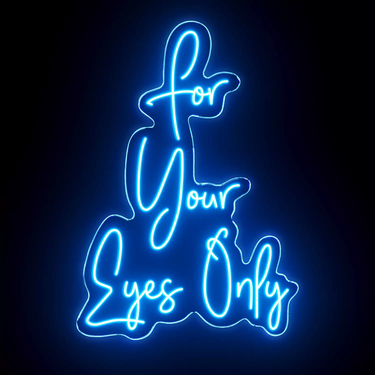 For Your Eyes Only Neon Sign 3D model_0