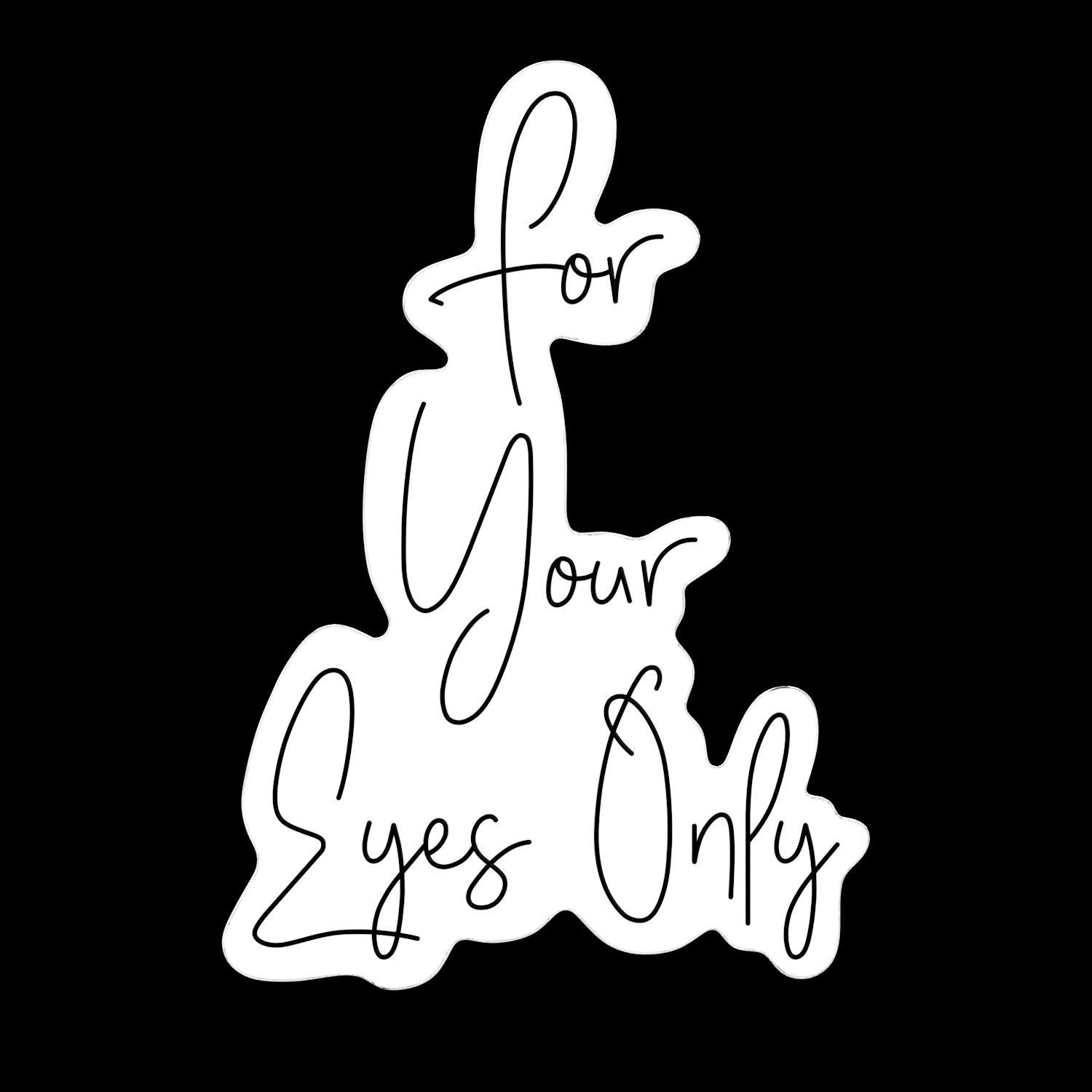 For Your Eyes Only Neon Sign 3D model_2