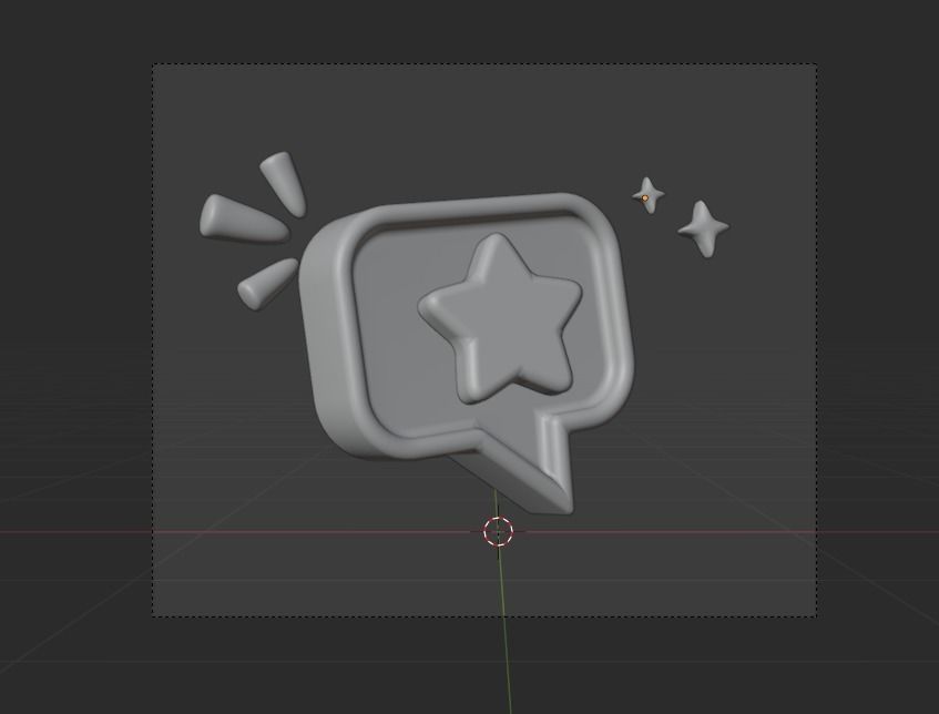 Online marketing 3d Illustration  Icon Pack 3D model_13