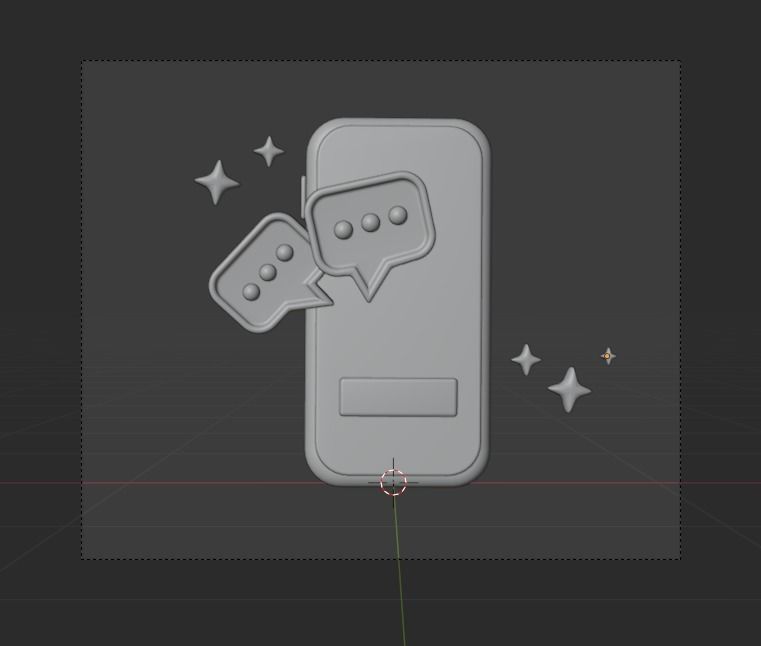 Online marketing 3d Illustration  Icon Pack 3D model_9