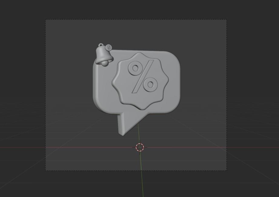 Online marketing 3d Illustration  Icon Pack 3D model_24