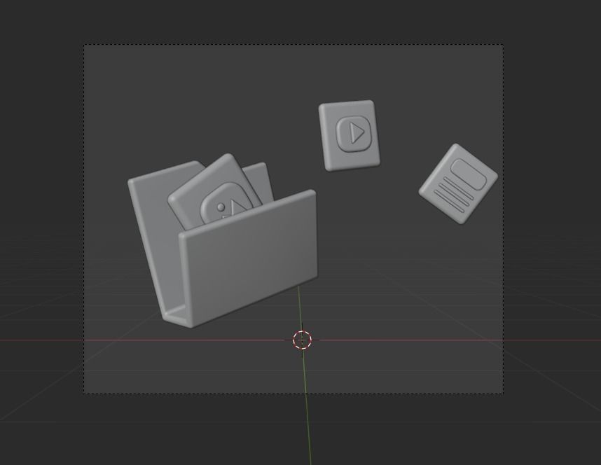 Online marketing 3d Illustration  Icon Pack 3D model_41