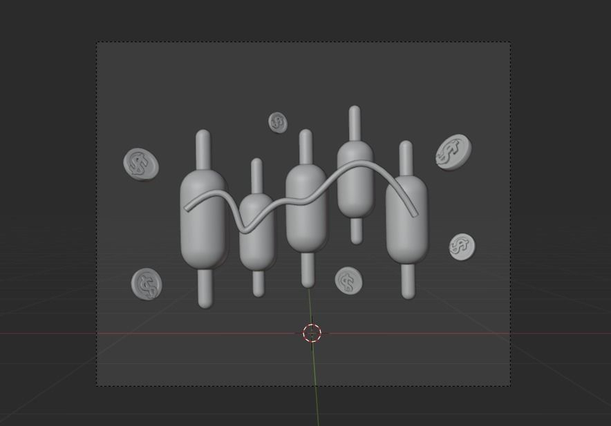 Online marketing 3d Illustration  Icon Pack 3D model_27