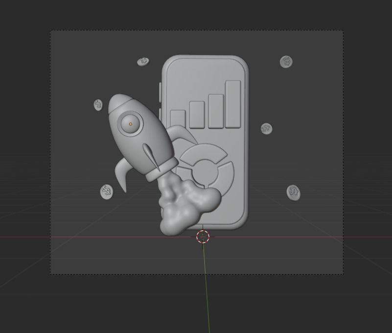 Online marketing 3d Illustration  Icon Pack 3D model_37