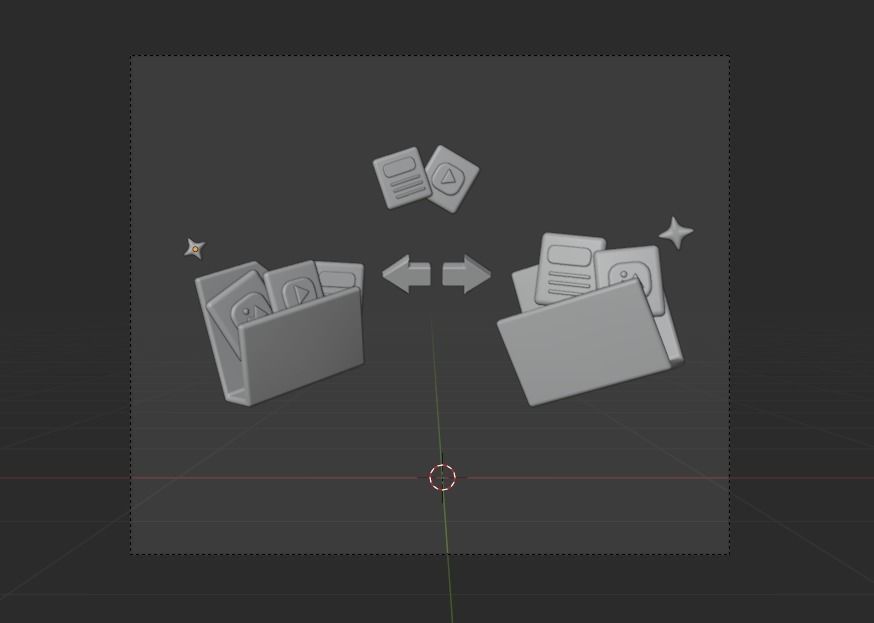 Online marketing 3d Illustration  Icon Pack 3D model_40