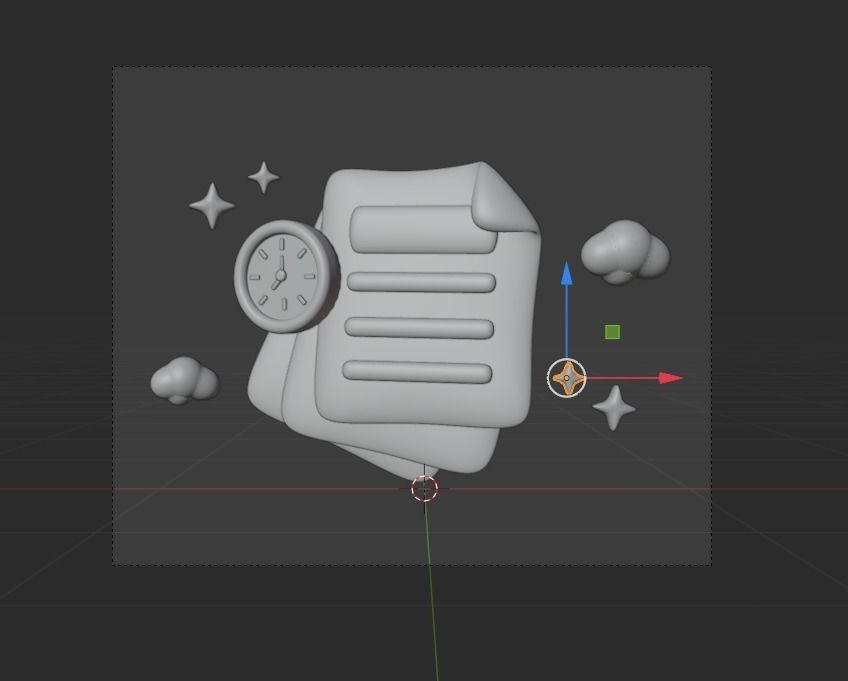 Online marketing 3d Illustration  Icon Pack 3D model_6