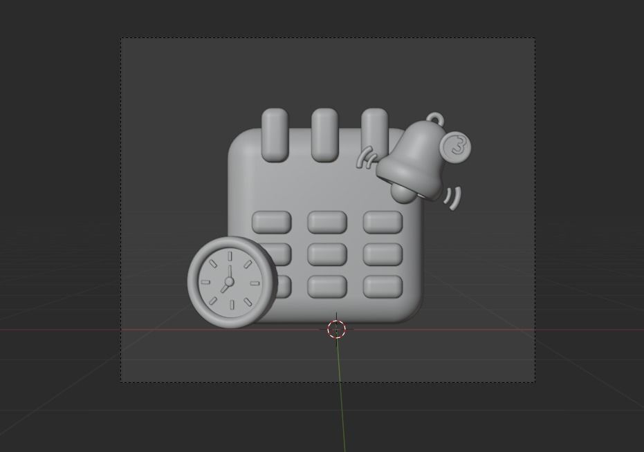 Online marketing 3d Illustration  Icon Pack 3D model_28