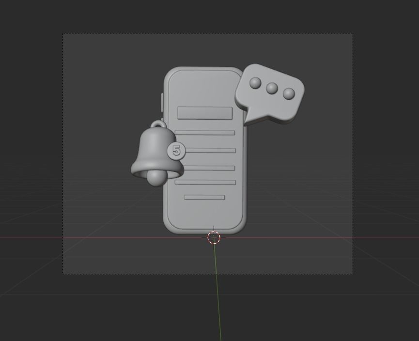 Online marketing 3d Illustration  Icon Pack 3D model_19