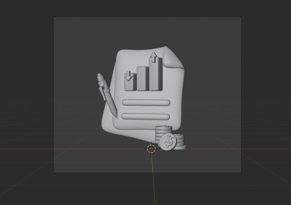 Online marketing 3d Illustration  Icon Pack 3D model_49