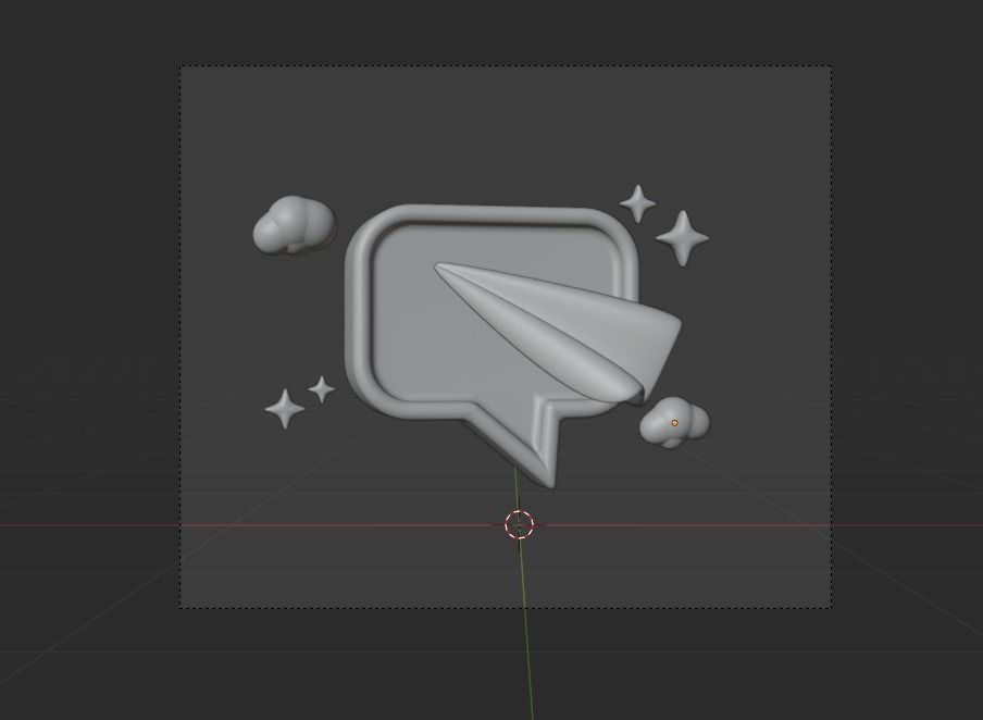 Online marketing 3d Illustration  Icon Pack 3D model_22