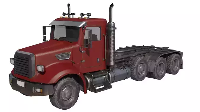 TRUCK  Kenworth T-800  3d model  low poly