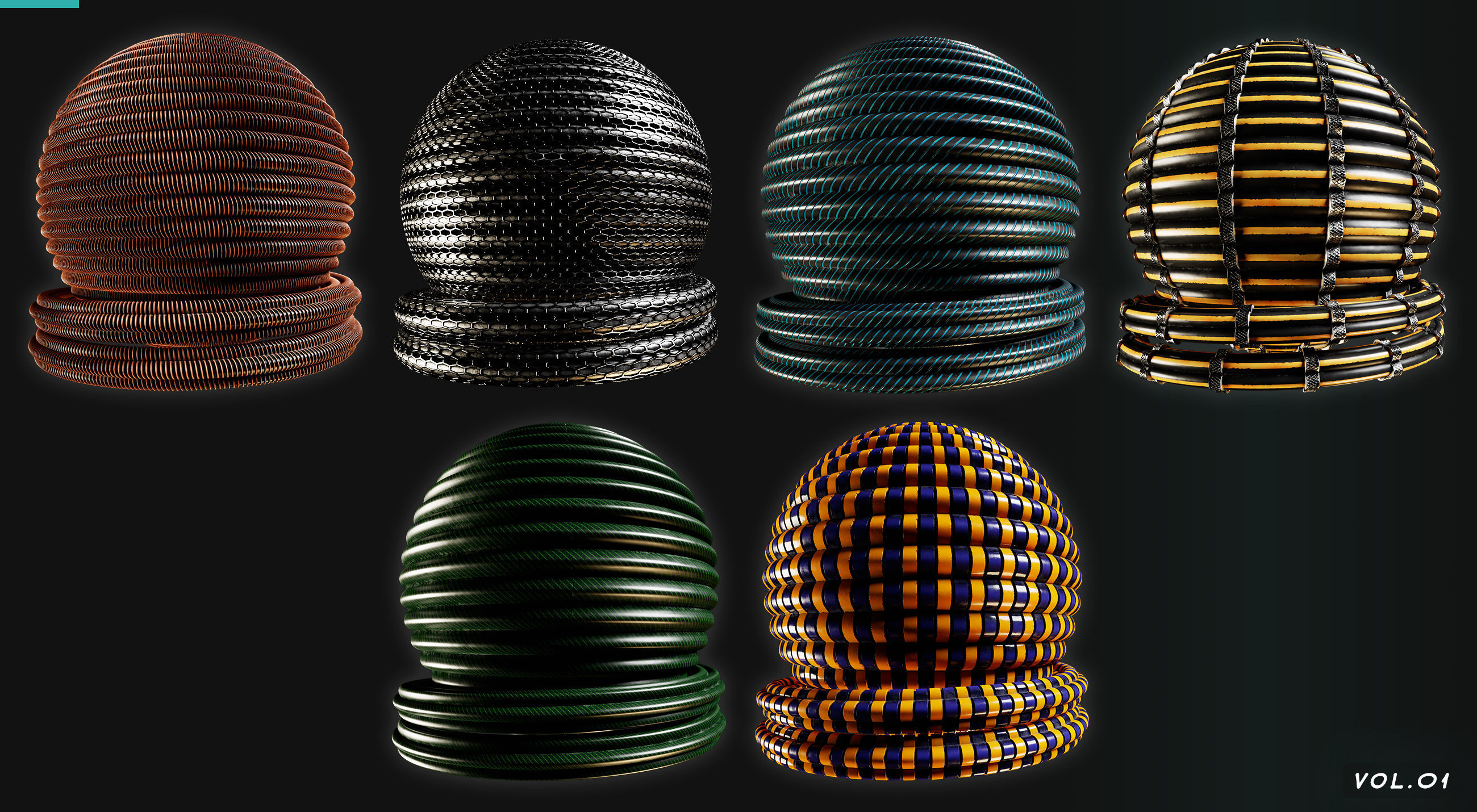 30 rope and cables material - sbsar-4k - seamles Texture_5
