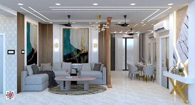 Living Room Interior Design 3D model