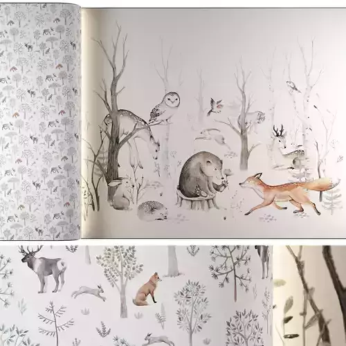 Forest Friends Mural Wallpapers