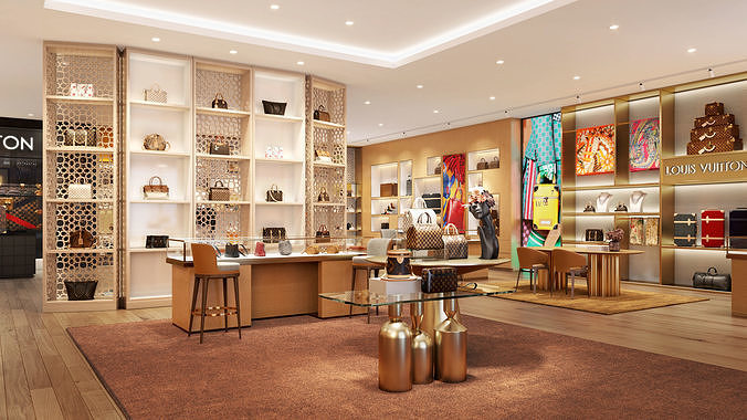 Louis Vuitton 3D Store 3D model 10 3D model