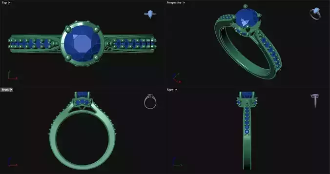 Bridge Accent Engagement Ring with bezel setting