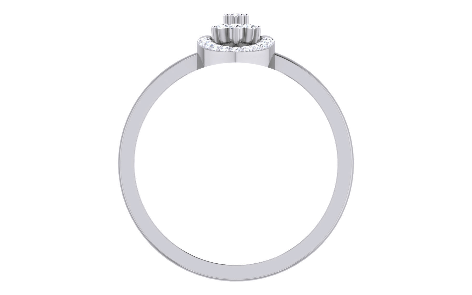 Ultra light wt Women Ring 3dm stl renders details 3D print model_8
