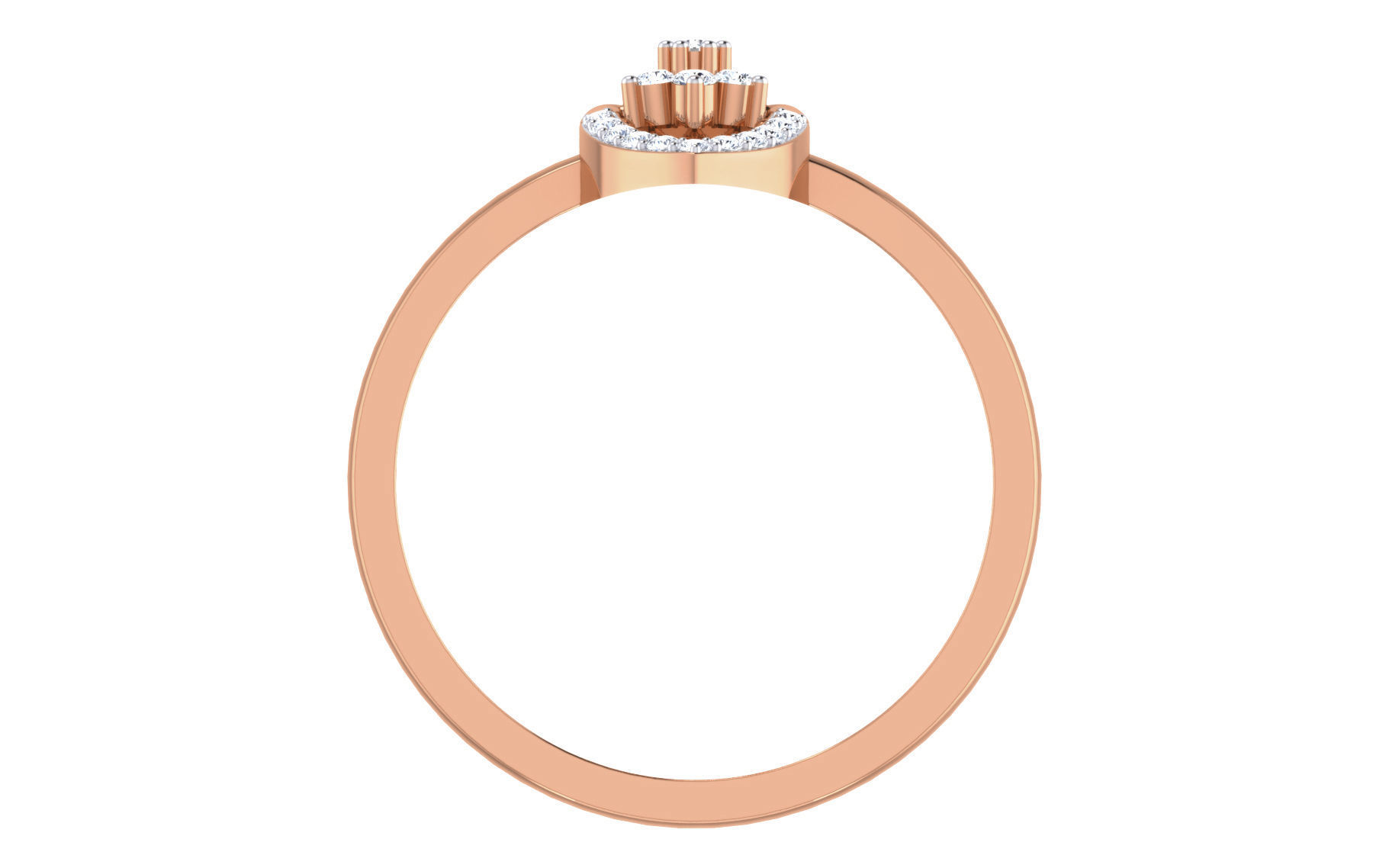 Ultra light wt Women Ring 3dm stl renders details 3D print model_3