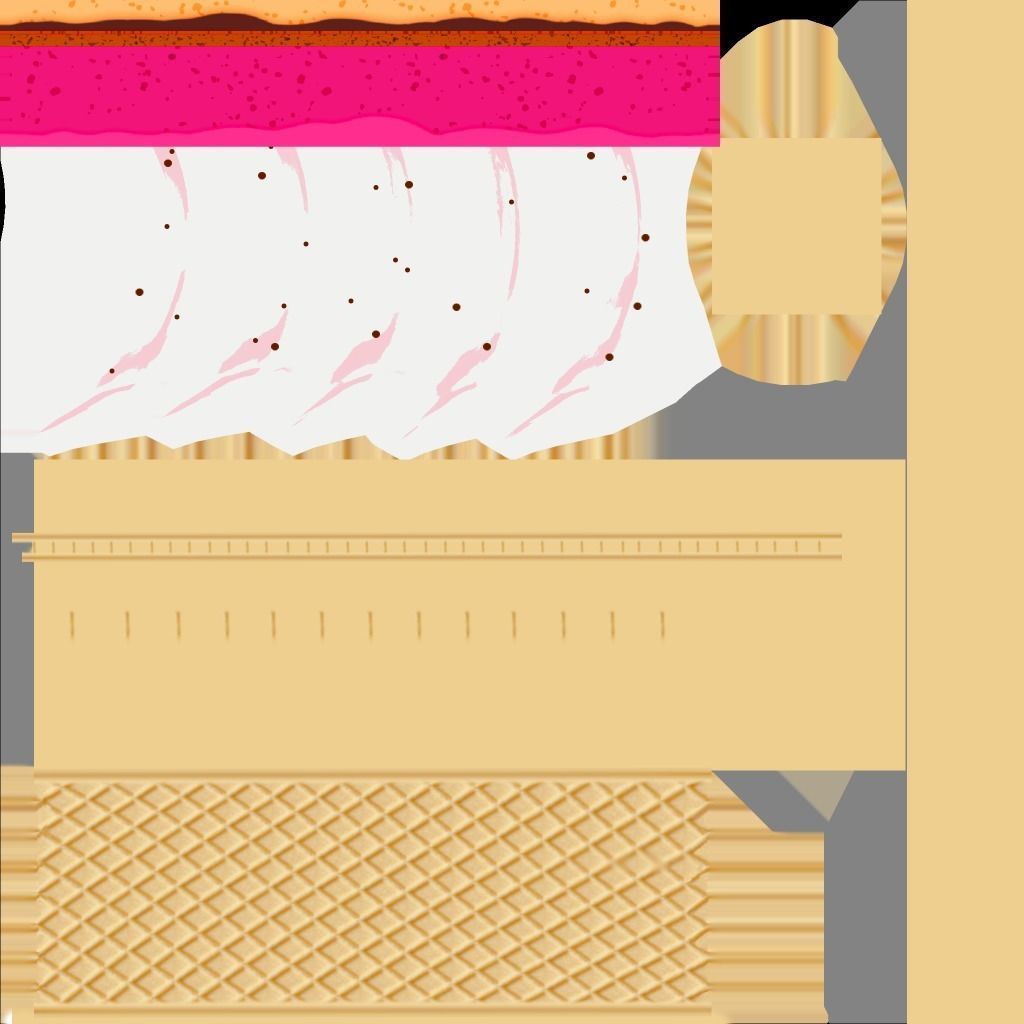 Some Foods Low Poly Low-poly 3D model_33