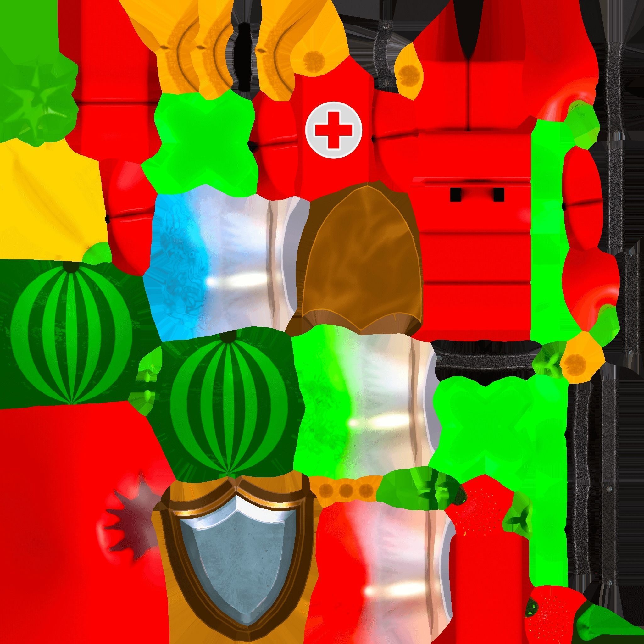 Some Foods Low Poly Low-poly 3D model_22