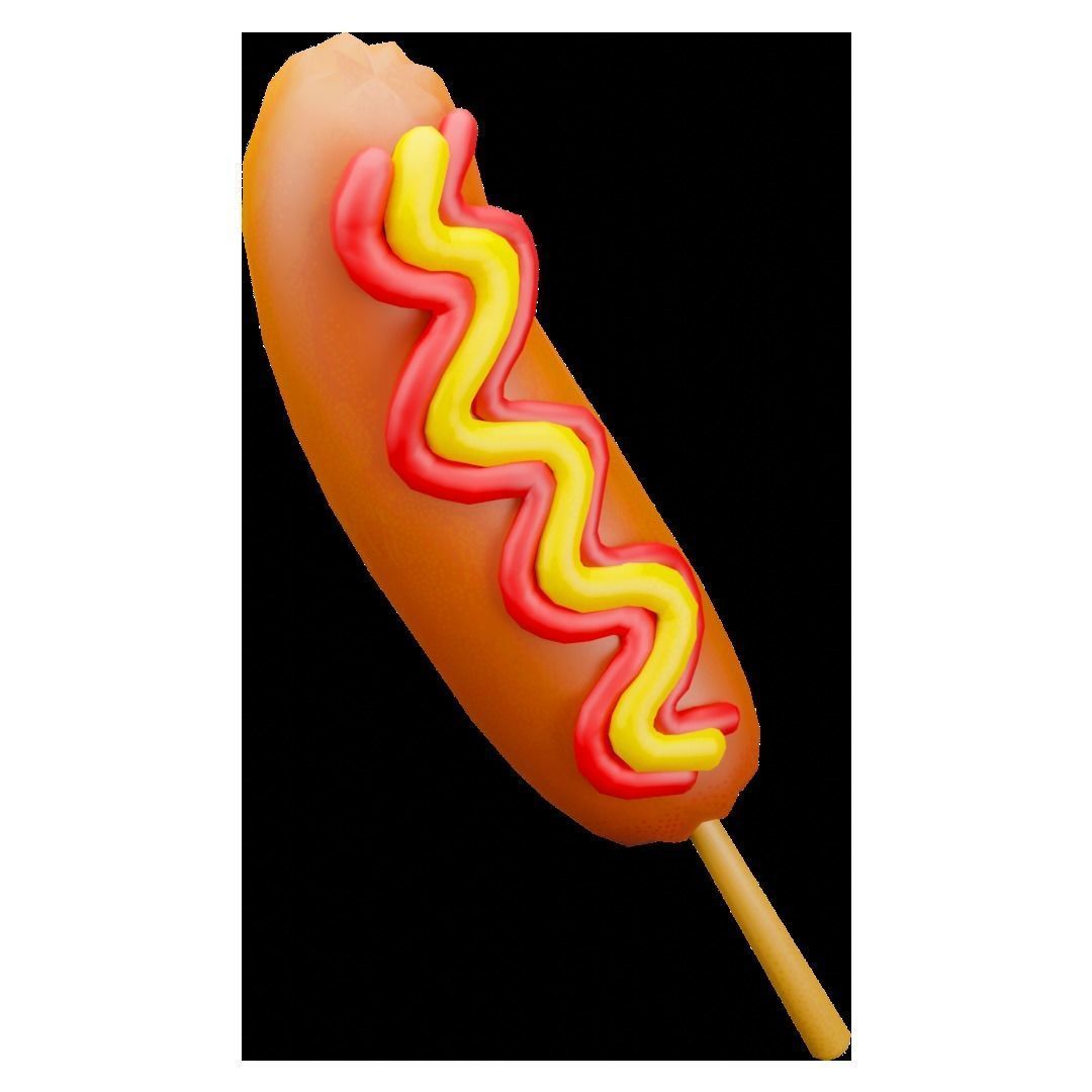 Some Foods Low Poly Low-poly 3D model_2