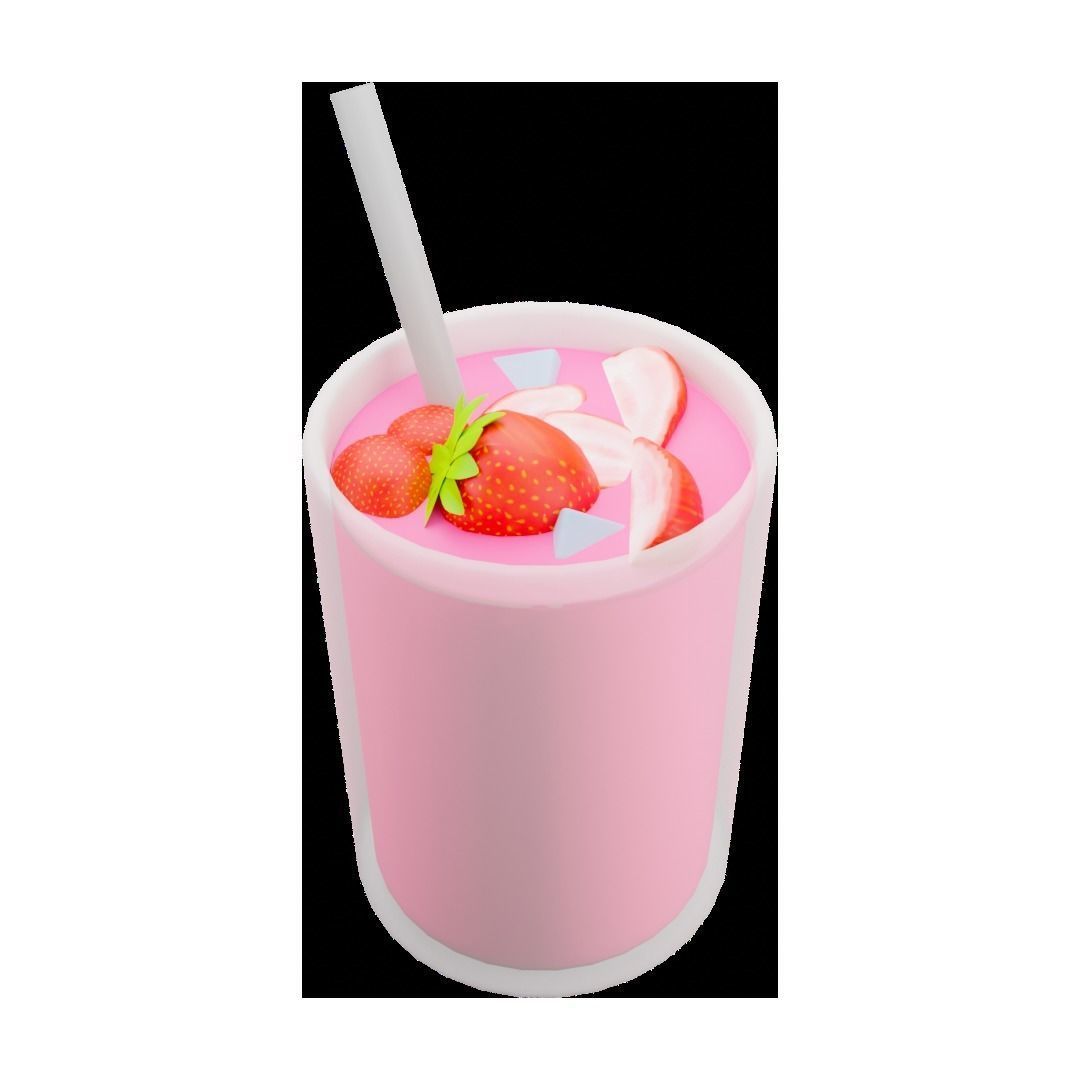 Some Foods Low Poly Low-poly 3D model_17