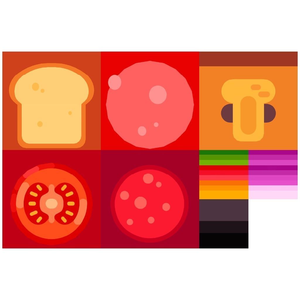 Some Foods Low Poly Low-poly 3D model_27