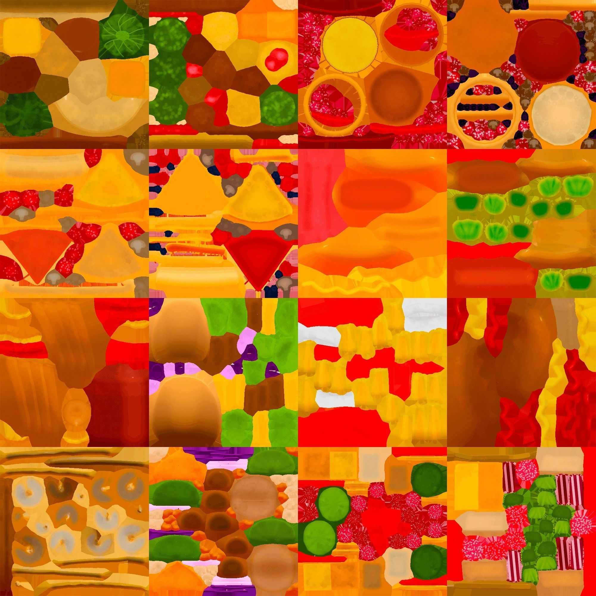 Some Foods Low Poly Low-poly 3D model_23