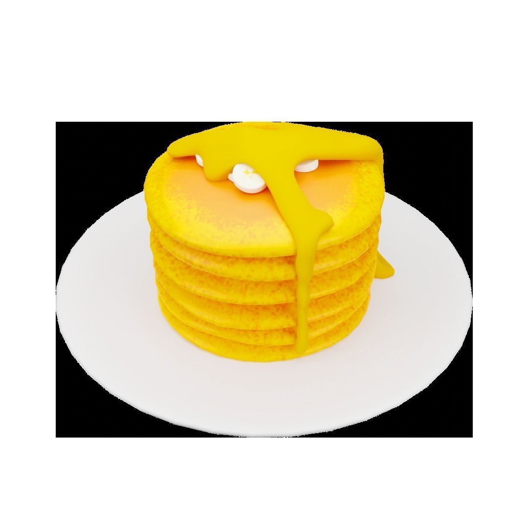 Some Foods Low Poly Low-poly 3D model_13