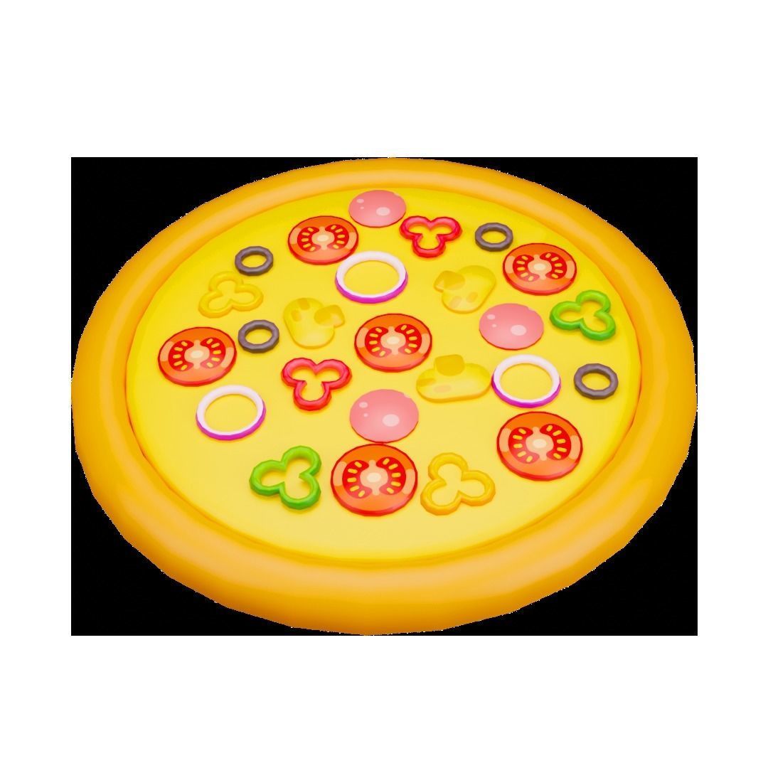 Some Foods Low Poly Low-poly 3D model_14