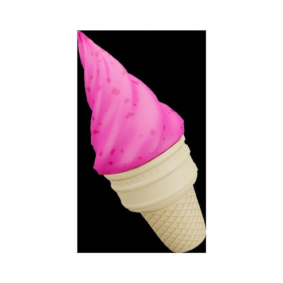 Some Foods Low Poly Low-poly 3D model_4