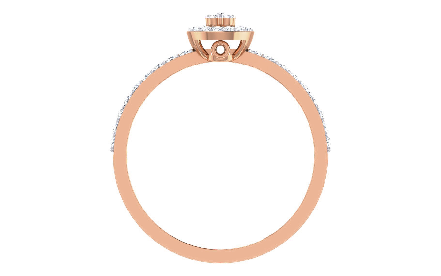 Ultra light wt Women Ring 3dm stl renders details 3D print model_6