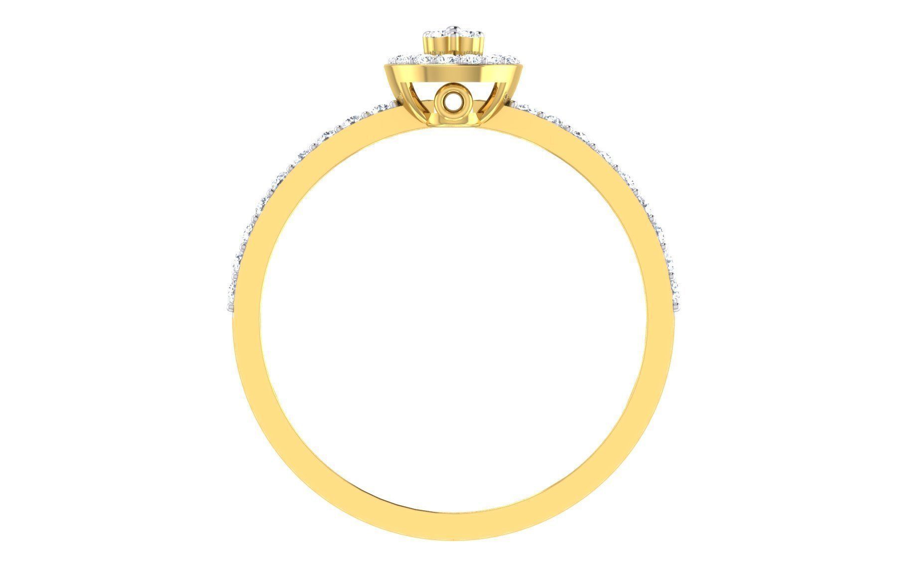 Ultra light wt Women Ring 3dm stl renders details 3D print model_11