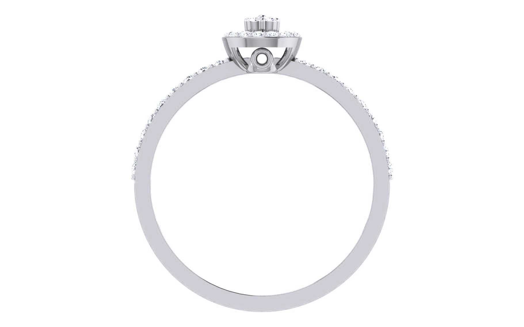 Ultra light wt Women Ring 3dm stl renders details 3D print model_8