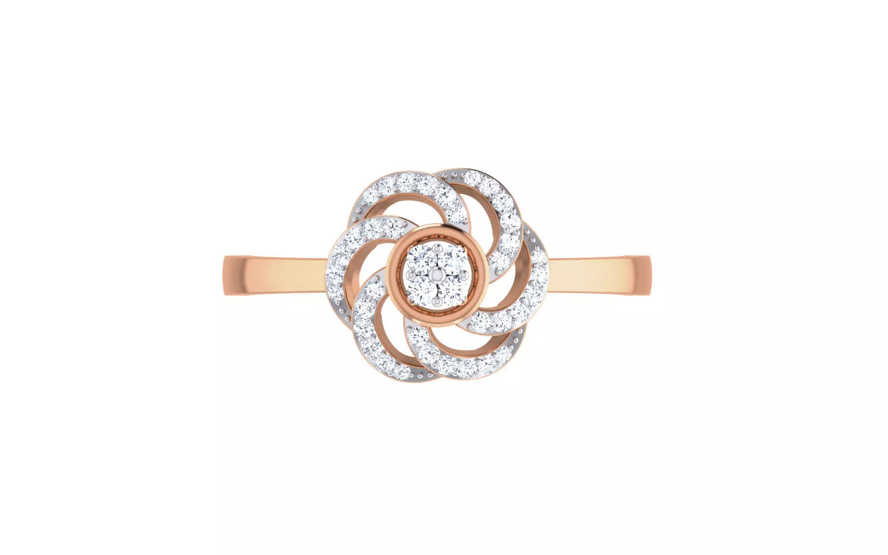 Ultra light wt Women Ring 3dm stl renders details 3D print model_0