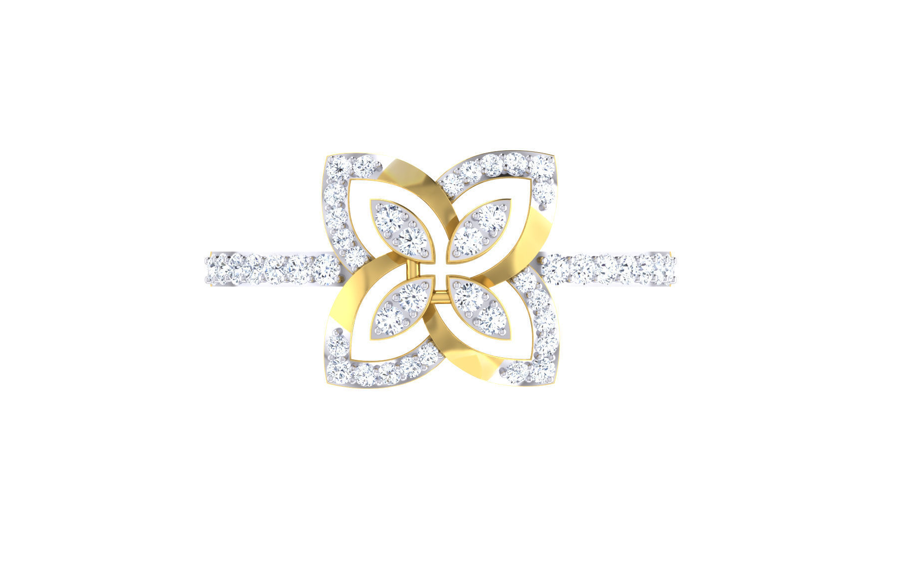 Ultra light wt Women Ring 3dm stl renders details 3D print model_6