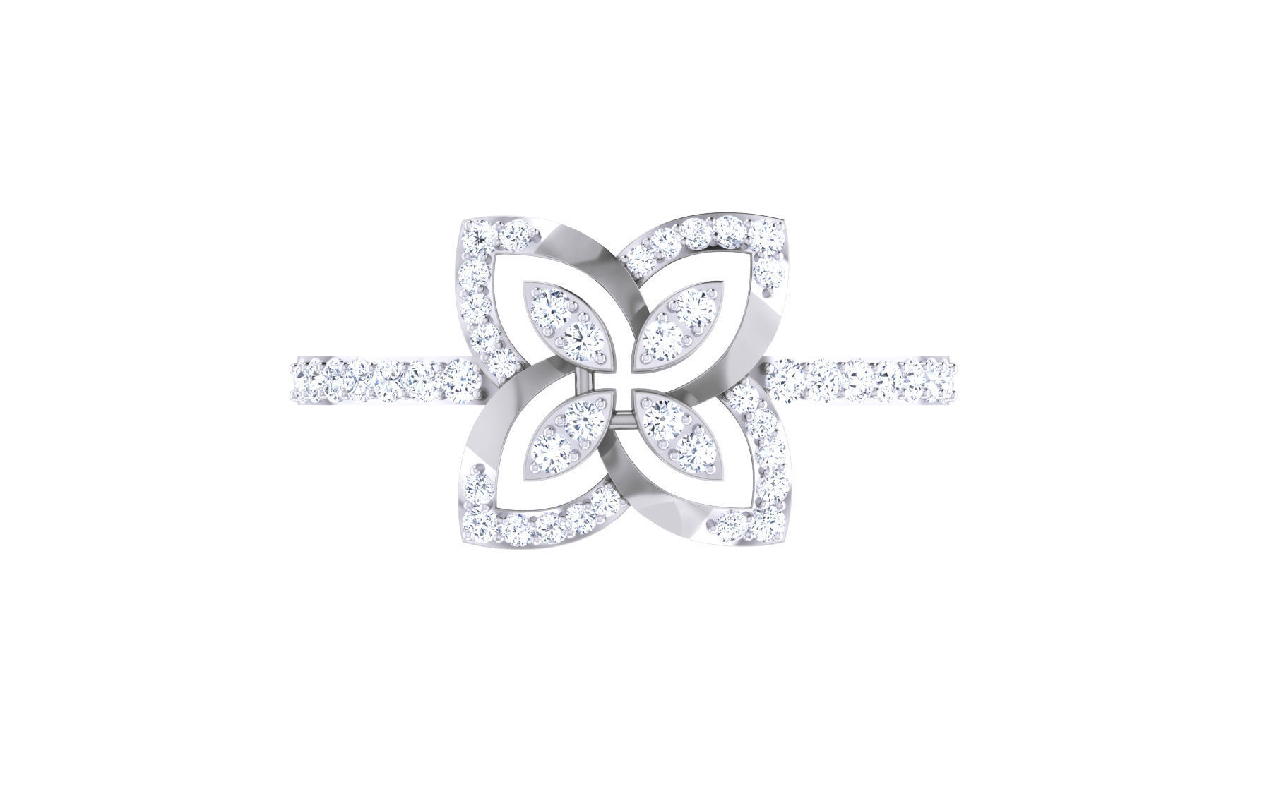 Ultra light wt Women Ring 3dm stl renders details 3D print model_5