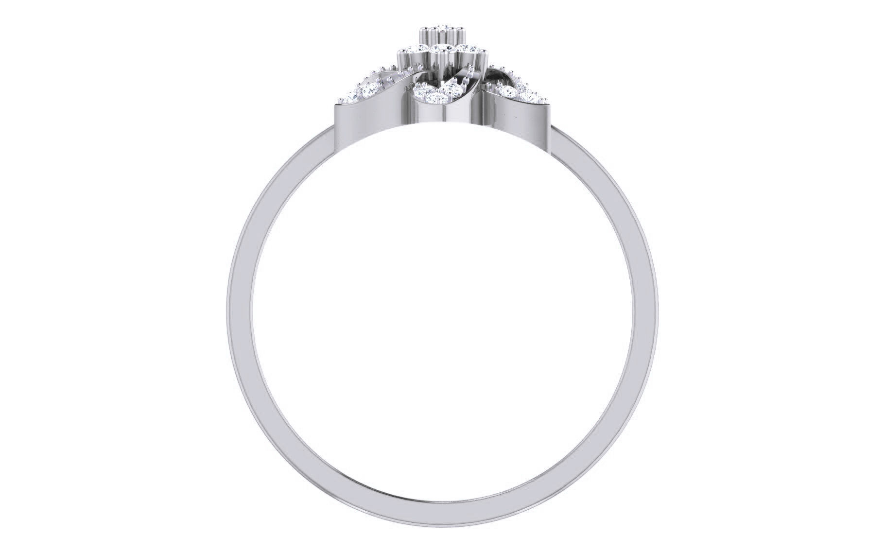 Ultra light wt Women Ring 3dm stl renders details 3D print model_6