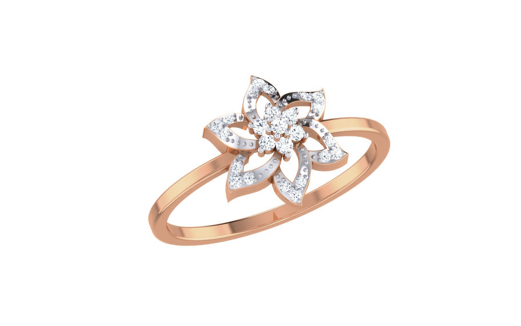 Ultra light wt Women Ring 3dm stl renders details 3D print model_1