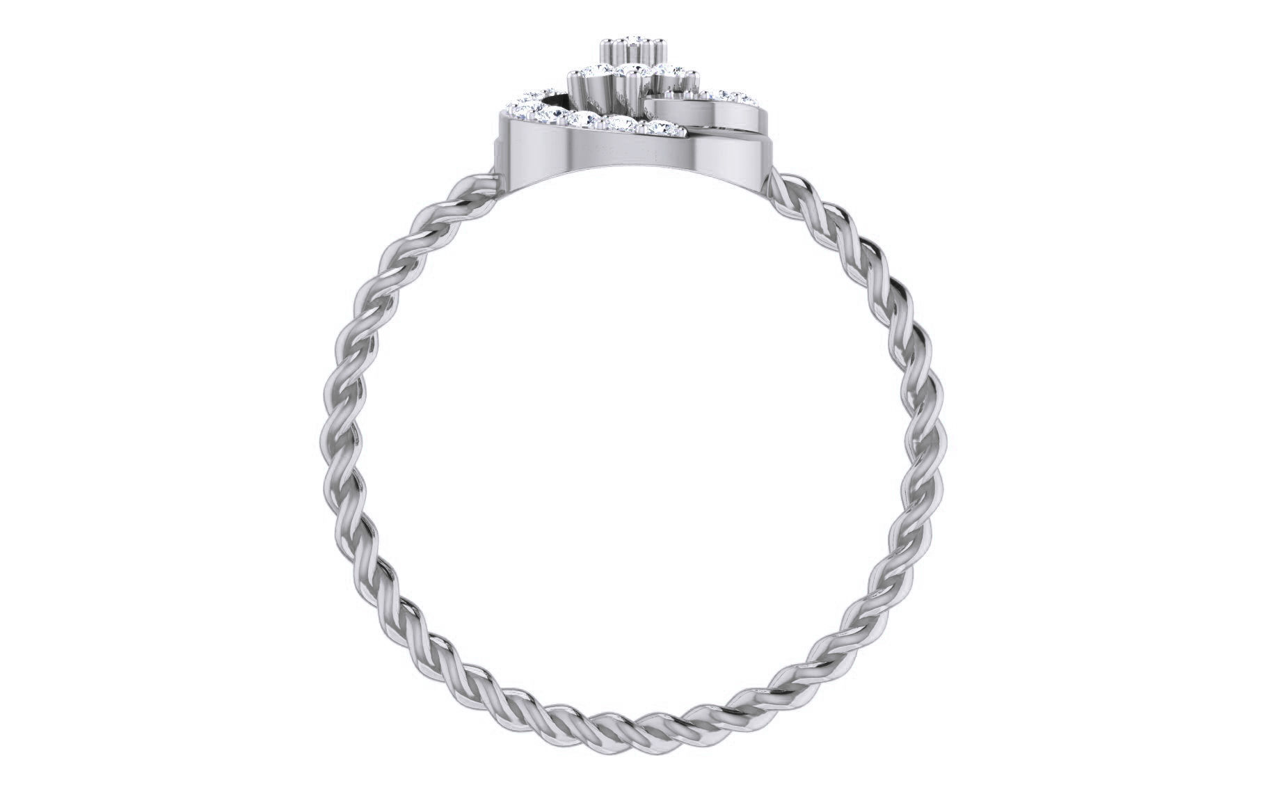 Ultra light wt Women Ring 3dm stl renders details 3D print model_6