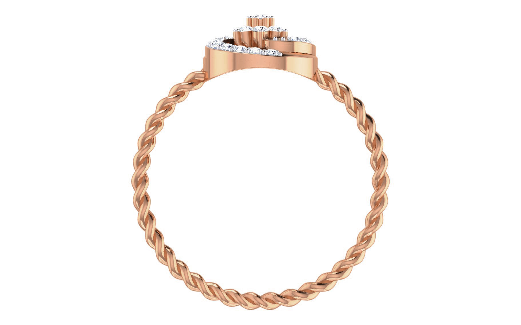 Ultra light wt Women Ring 3dm stl renders details 3D print model_5