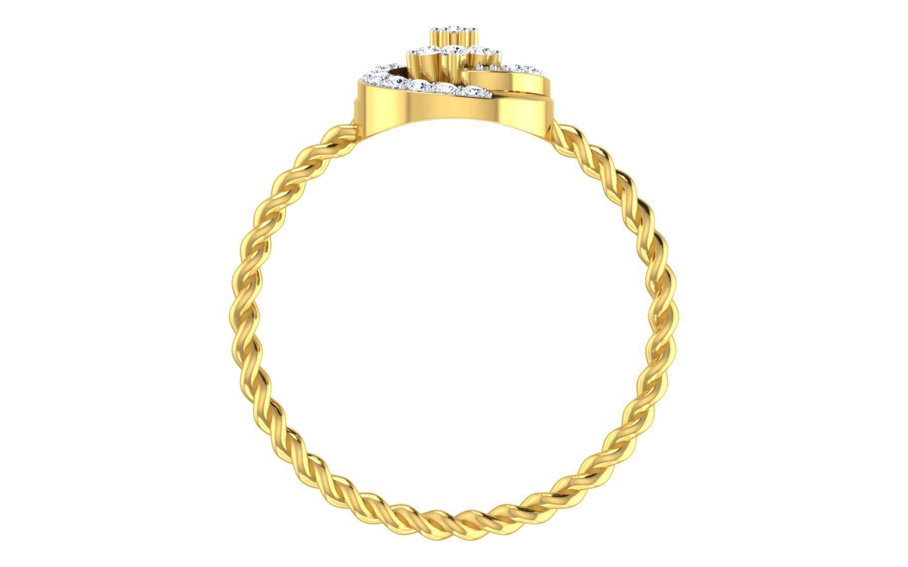 Ultra light wt Women Ring 3dm stl renders details 3D print model_11