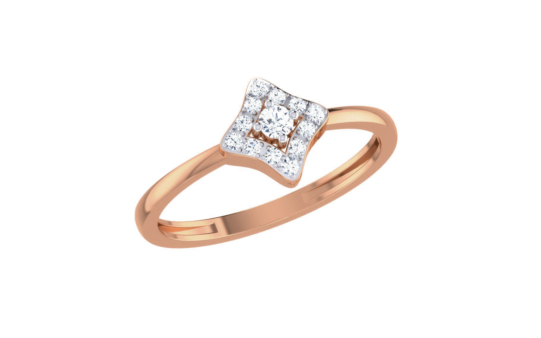 Ultra light wt Women Ring 3dm stl renders details 3D print model_3