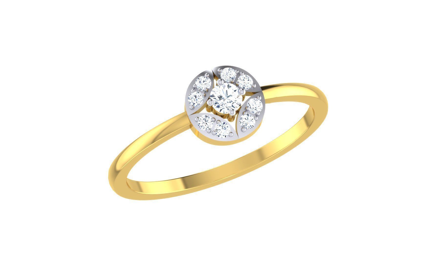 Ultra light wt Women Ring 3dm stl renders details 3D print model_2