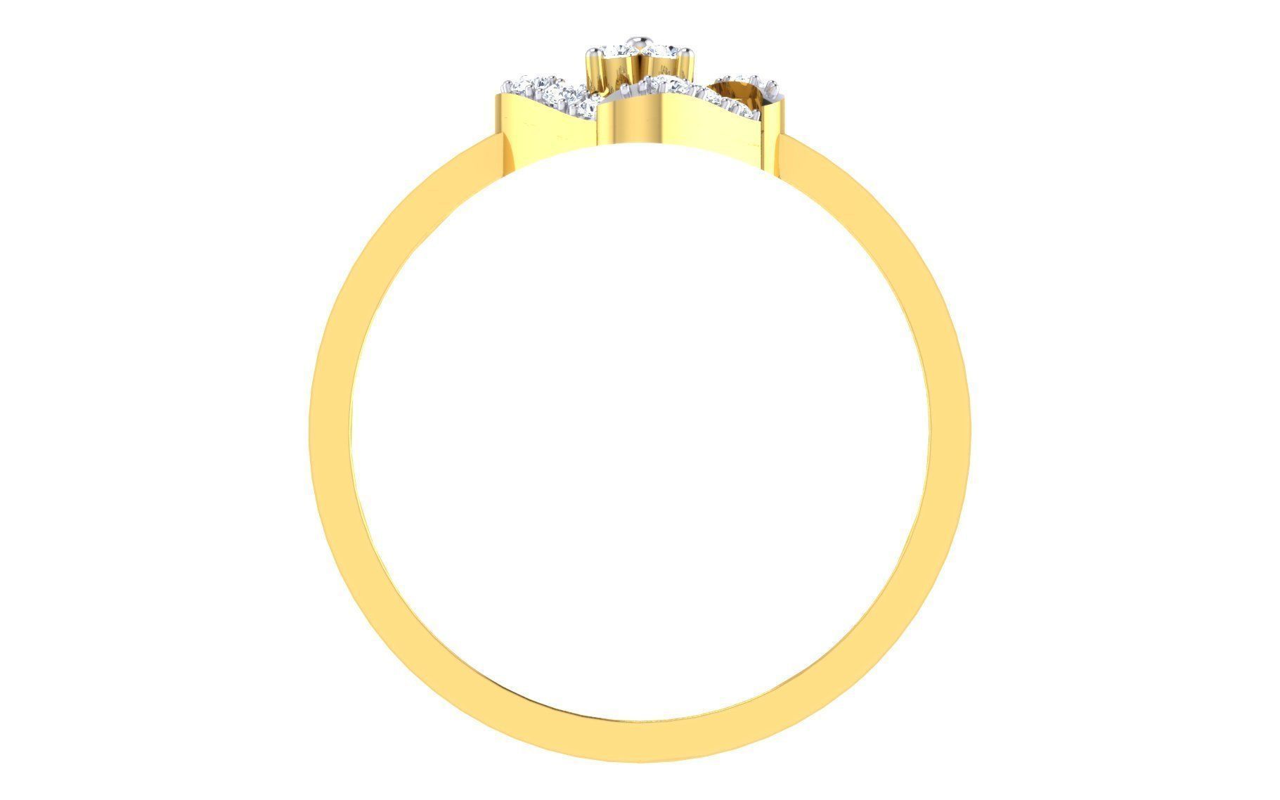 Ultra light wt Women Ring 3dm stl renders details 3D print model_9