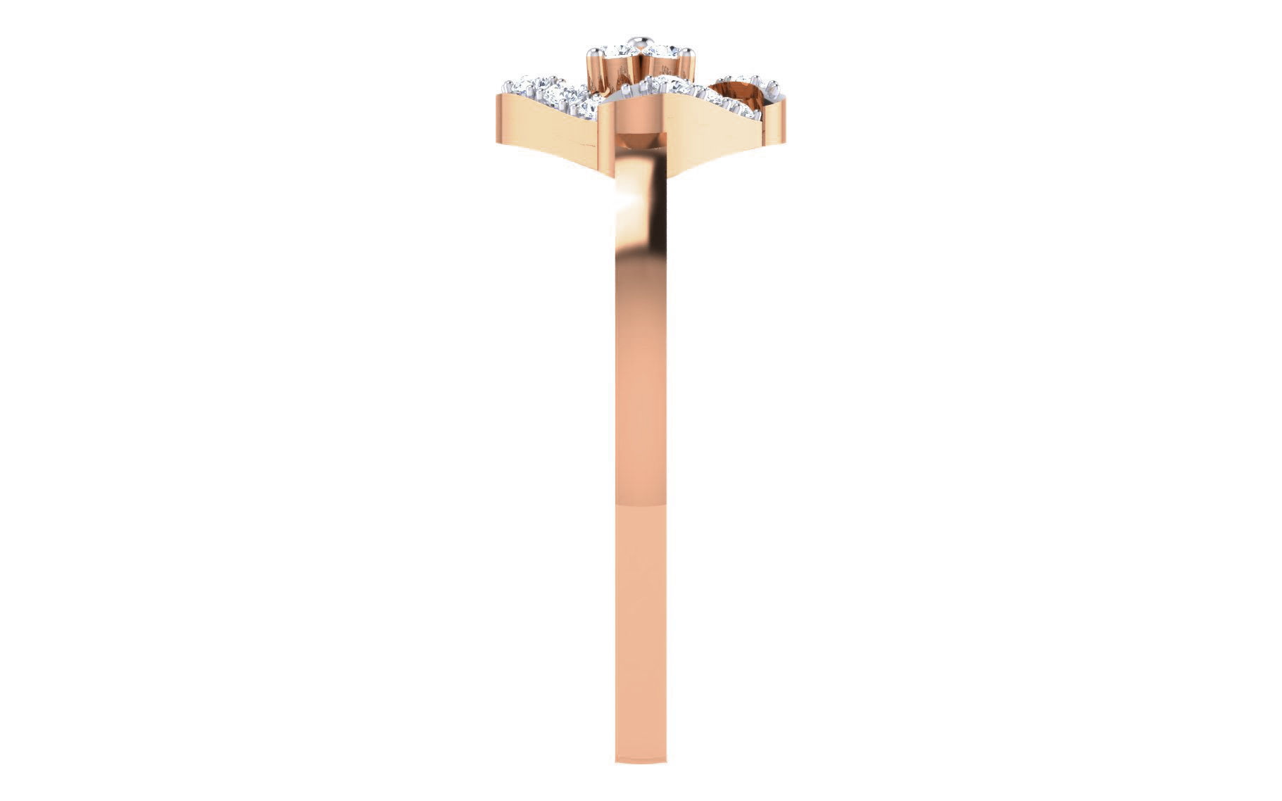 Ultra light wt Women Ring 3dm stl renders details 3D print model_7