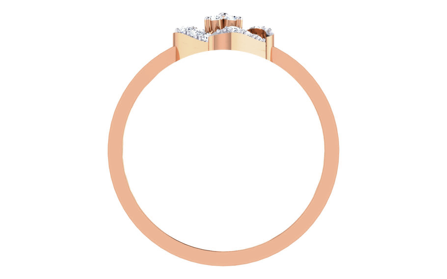 Ultra light wt Women Ring 3dm stl renders details 3D print model_11